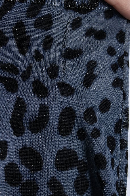 Dolce & Gabbana, Leoparden-Lurex-Cardigan in Blau - Image 6