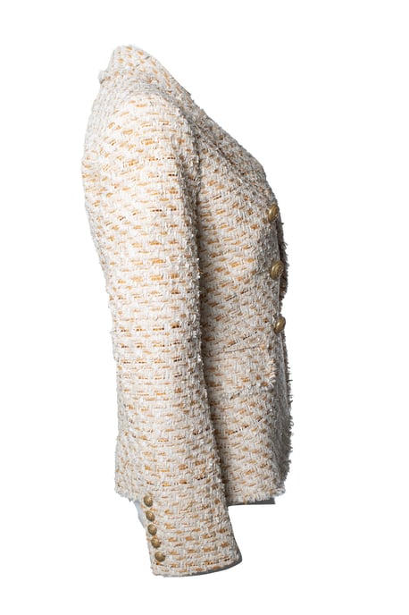 Balmain Pre-owned Zweireihiger Tweedblazer - Beige - Image 4