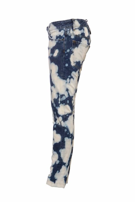 DSquared2, blaue Bikerjeans mit Bleichflecken - Image 3