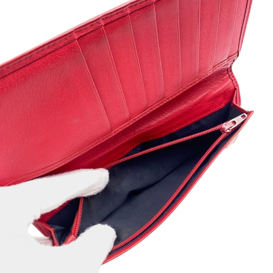 Dior Vintage Ledergeldbörse mit geprägtem CD-Logo - Image 5