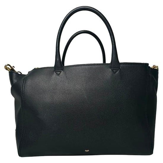 Anya Hindmarch Tragetasche aus schwarzem Leder - Image 4
