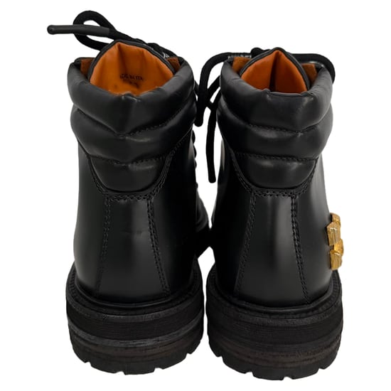 Off-White Wanderschuhe mit Knöchelschutz aus schwarzem Leder - Image 3
