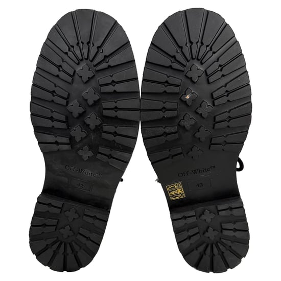 Off-White Wanderschuhe mit Knöchelschutz aus schwarzem Leder - Image 6