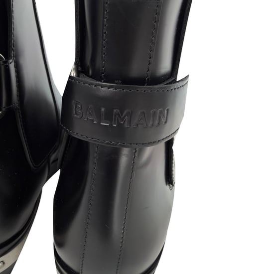 Balmain Pete Chelsea-Stiefeletten aus schwarzem Kalbleder - Image 4