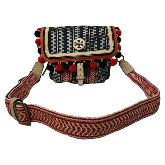 Tory Burch Scout Pom-Pom Umhängetasche aus mehrfarbigem Canvas - Image 2