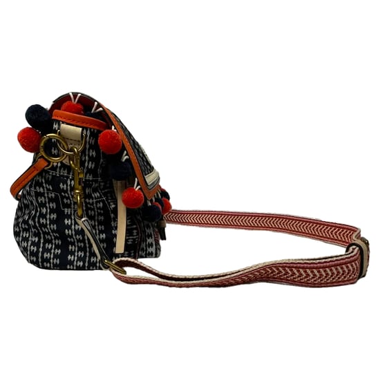 Tory Burch Scout Pom-Pom Umhängetasche aus mehrfarbigem Canvas - Image 3