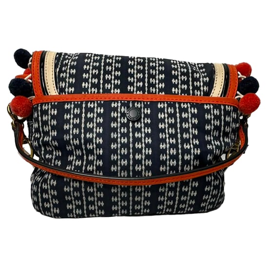 Tory Burch Scout Pom-Pom Umhängetasche aus mehrfarbigem Canvas - Image 4