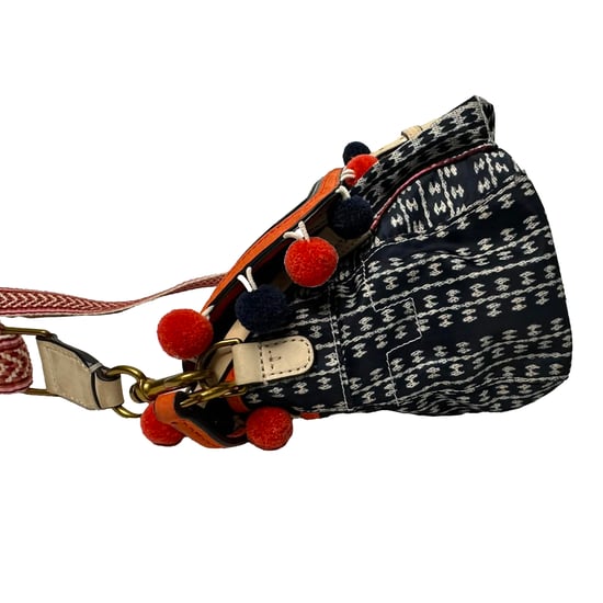 Tory Burch Scout Pom-Pom Umhängetasche aus mehrfarbigem Canvas - Image 5