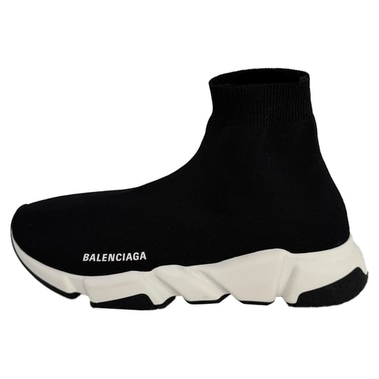 Balenciaga Speed Trainer Schuhe aus schwarzem Polyester - Image 4