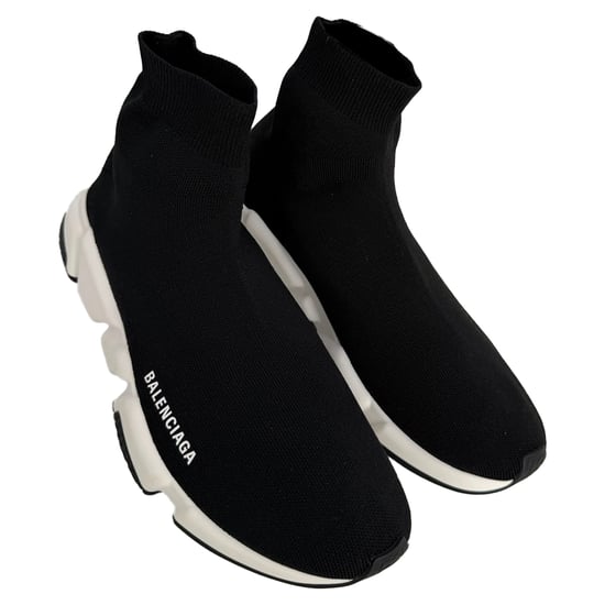 Balenciaga Speed Trainer Schuhe aus schwarzem Polyester - Image 5