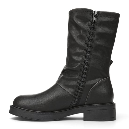 Blowfish Malibu Damen halbhohe Bikerstiefel aus schwarzem Kunstleder - Venice-2 - Image 3