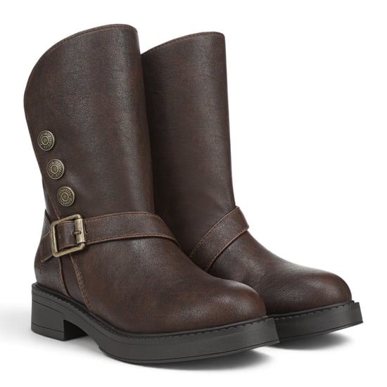 Blowfish Malibu Damen Winter-Bikerstiefel aus braunem Kunstleder - Venice-Cozy - Image 4