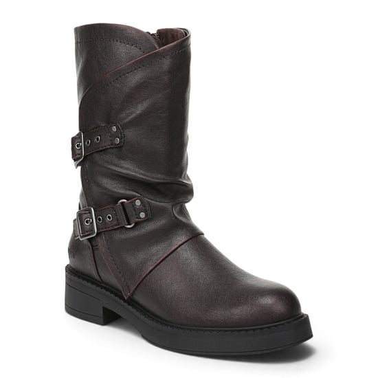 Blowfish Malibu Damen halbhohe Bikerstiefel aus weinrotem Kunstleder - Venice-2 - Image 5