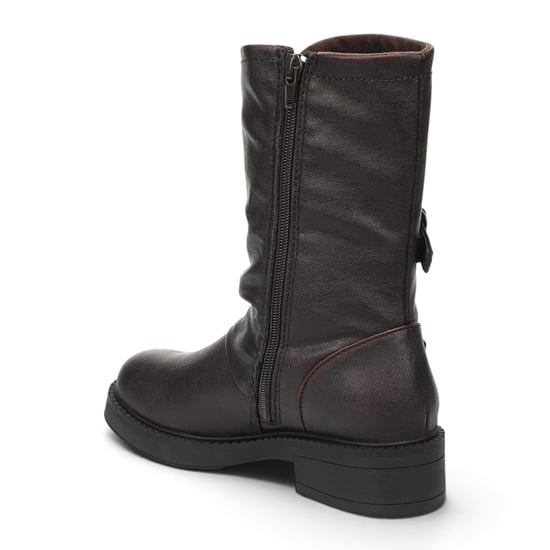 Blowfish Malibu Damen halbhohe Bikerstiefel aus weinrotem Kunstleder - Venice-2 - Image 6