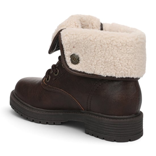 Blowfish Malibu Damen Winterstiefel zum Schnüren aus braunem Kunstleder - Andy-Cozy - Image 6