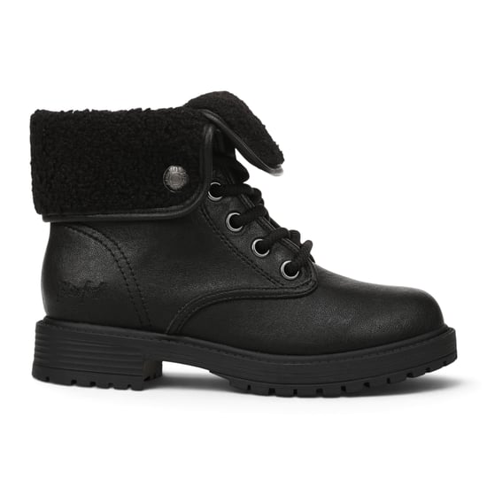 Blowfish Malibu Damen Winterstiefel zum Schnüren aus schwarzem Kunstleder - Andy-Cozy - Image 1