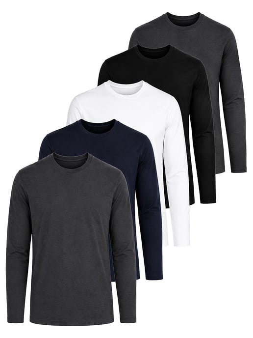 Kruze | Lot de 5 t-shirts à manches longues pour homme - Image 1