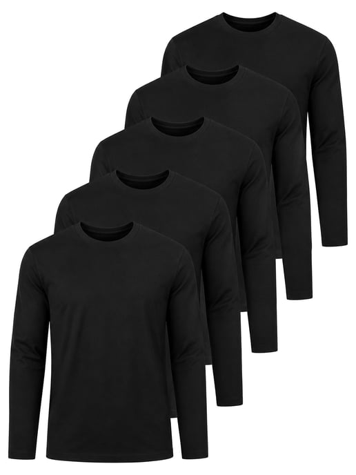 Kruze | Lot de 5 t-shirts à manches longues pour homme - Image 1