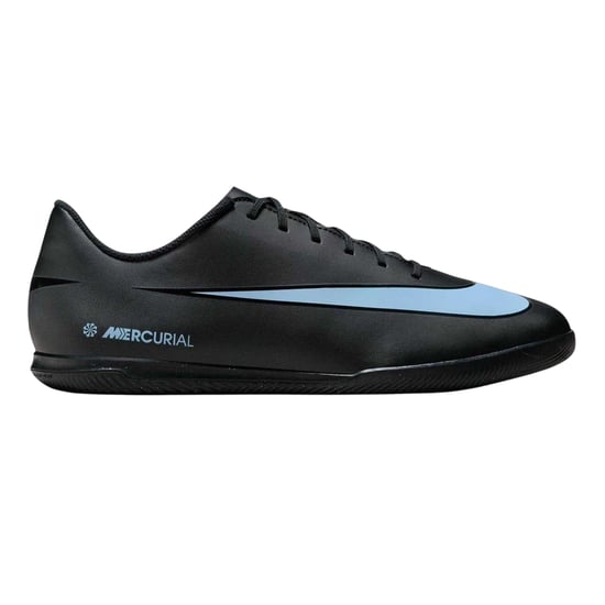 Nike - "Mercurial" Hallenfußballschuhe für Herren, Leder (Schwarz/Blau) - Image 1