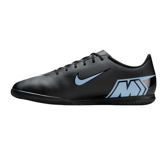 Nike - "Mercurial" Hallenfußballschuhe für Herren, Leder (Schwarz/Blau) - Image 3