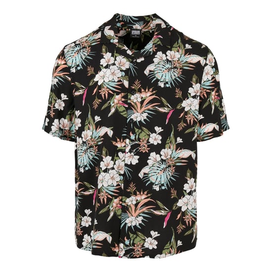 Urban Classics - Resorthemd für Herren (Schwarz/Bunt) - Image 1