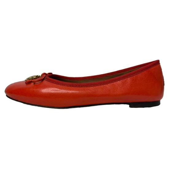 Tory Burch Tory Charm Ballerinas aus rotem Leder - Image 4