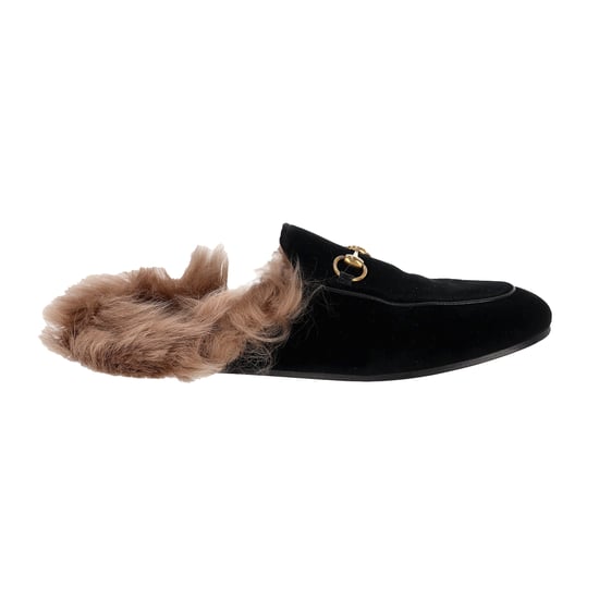 Gucci Princetown Pantoletten aus schwarzem Samt - Image 2