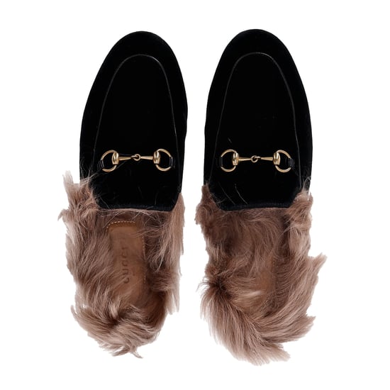 Gucci Princetown Pantoletten aus schwarzem Samt - Image 5
