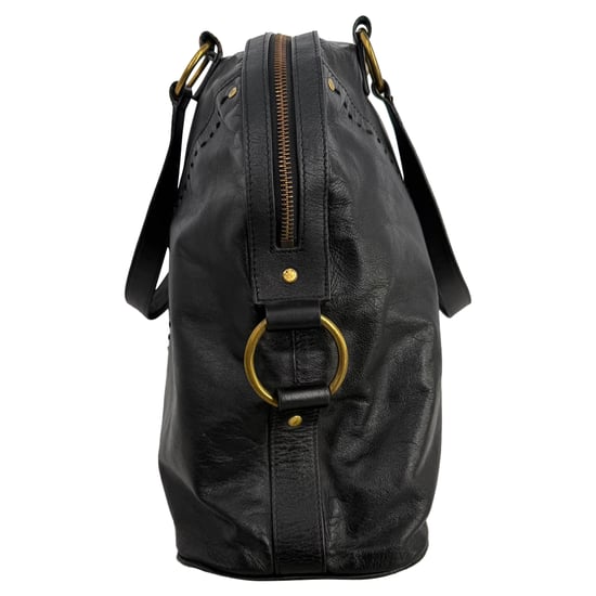 Yves Saint Laurent Oversized Muse Shopper Tasche aus schwarzem Kalbleder - Image 2