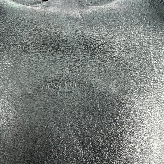 Yves Saint Laurent Oversized Muse Shopper Tasche aus schwarzem Kalbleder - Image 4