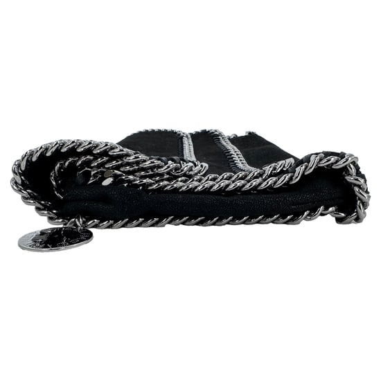 Stella McCartney Falabella Clutch-Tasche aus schwarzem Shaggy Deer - Image 2