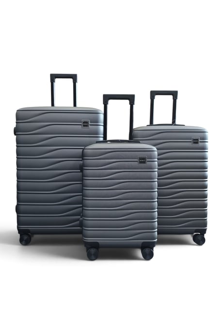 Hardshell Grau 8-Rad Gepäckkoffer Tasche Koffer - Vespera - Image 2