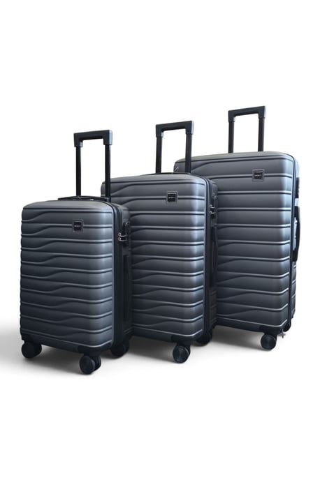 Hardshell Grau 8-Rad Gepäckkoffer Tasche Koffer - Vespera - Image 5
