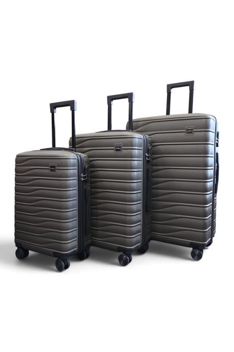Hardshell Coffee 8 Wheel Luggage Case Bag Suitcase Set - Vespera - Image 5