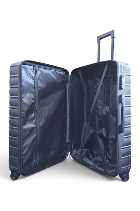 Hardshell Black 8 Wheel Luggage Case Bag Suitcase Set - Vespera - Image 6