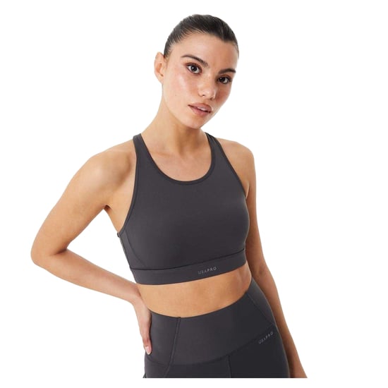 USA Pro - "Core" Sport-BH für Damen, Racerback (Holzkohle-Mergel) - Image 2