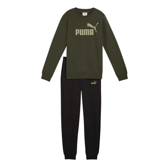 Puma - "No.1" Trainingsanzug-Set für Kinder, Fleece (Blau/Grün) - Image 1