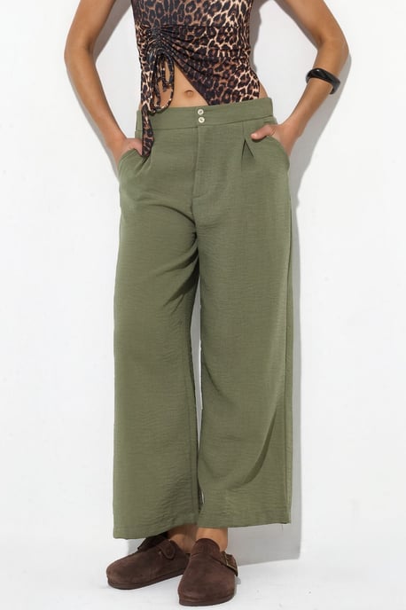 Damen Hochbundweite Hosen mit weitem Bein - Image 1