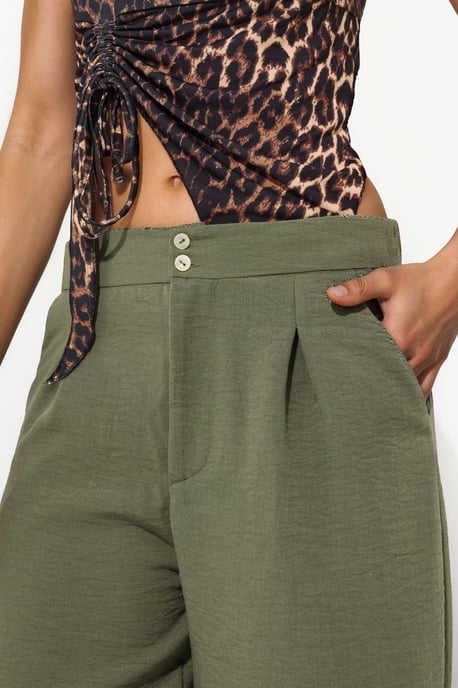 Damen Hochbundweite Hosen mit weitem Bein - Image 2