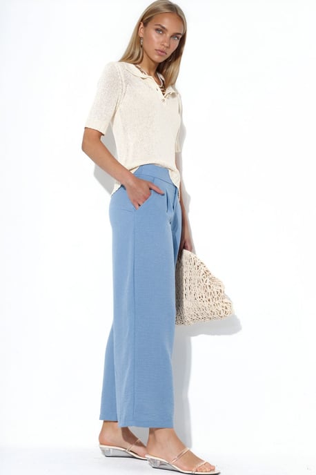 Damen Hochbundweite Hosen mit weitem Bein - Image 4