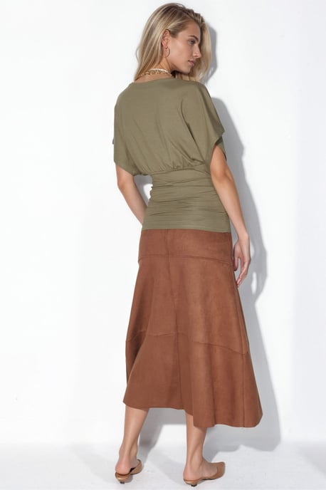 Slim Fit V-Ausschnitt Jerseybluse - Image 3