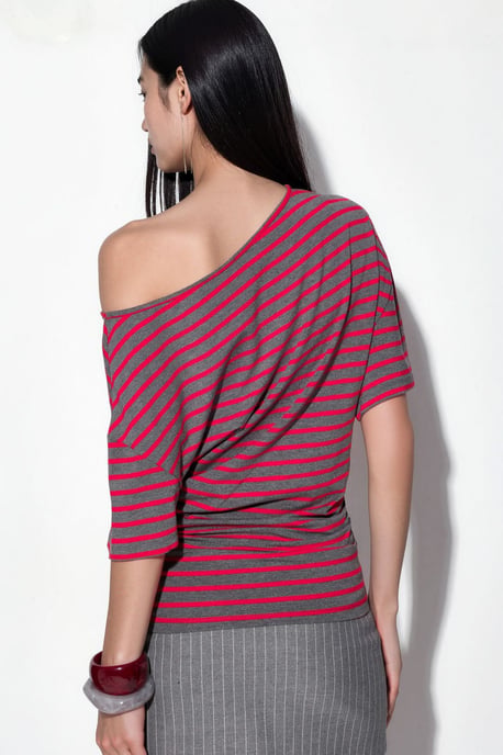 Gestreifte Bootcut-Jerseybluse - Image 3