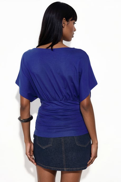 Slim Fit V-Ausschnitt Jerseybluse - Image 3