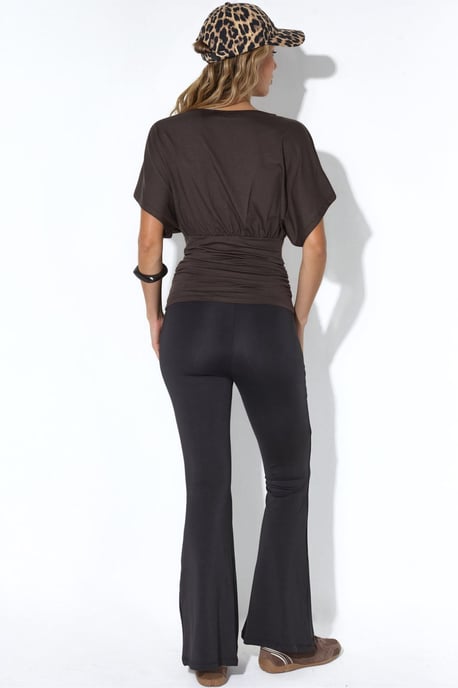 Slim Fit V-Ausschnitt Jerseybluse - Image 4