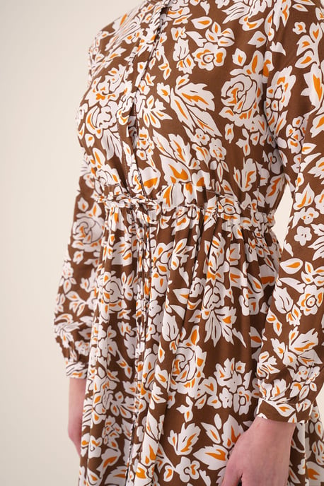 Maxikleid mit Muster und Knopfverschluss - Image 4