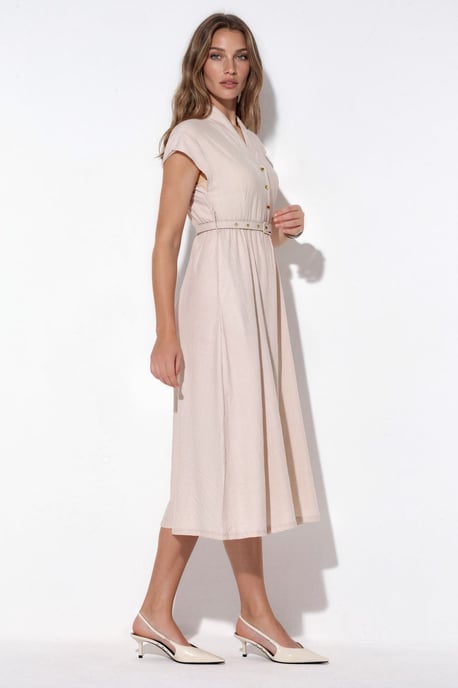 Strukturiertes Maxikleid mit Gürtel - Image 2