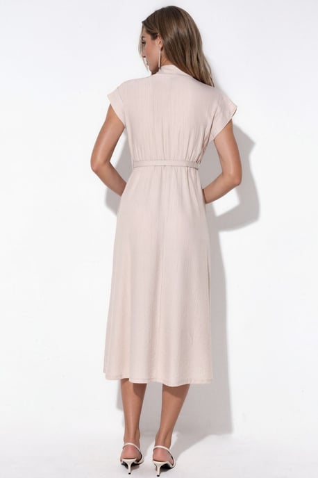 Strukturiertes Maxikleid mit Gürtel - Image 3