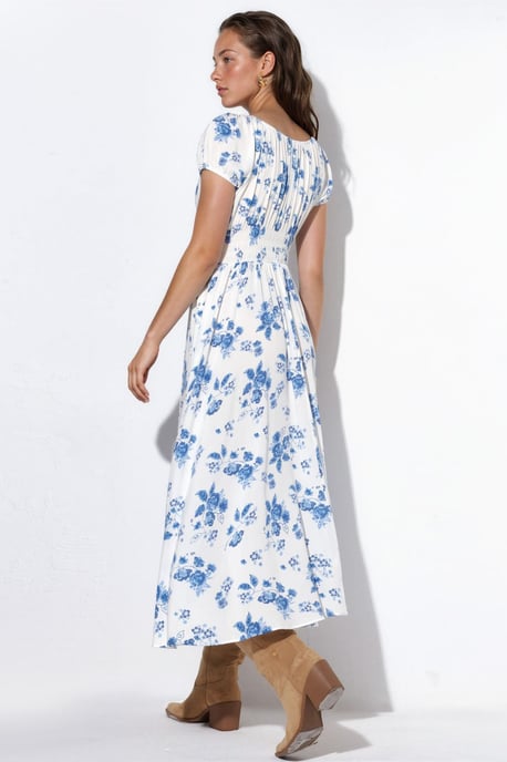 Blumen-Viskose-Maxi-Kleid - Image 3