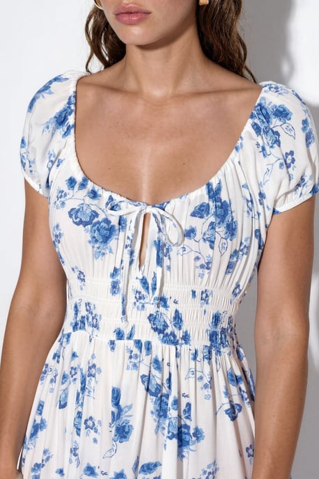 Blumen-Viskose-Maxi-Kleid - Image 4