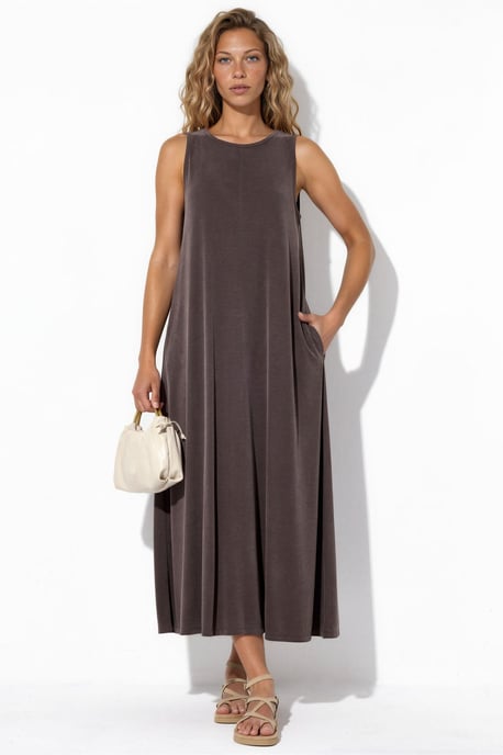 Ärmelloses Maxi-Jersey-Kleid - Image 1